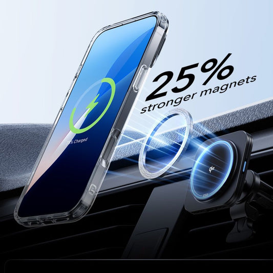 MagSafe-deksel for Apple iPhone 16 Pro Max, ESR, Classic Hybrid Kickstand med skjermbeskytter, Gjennomsiktig