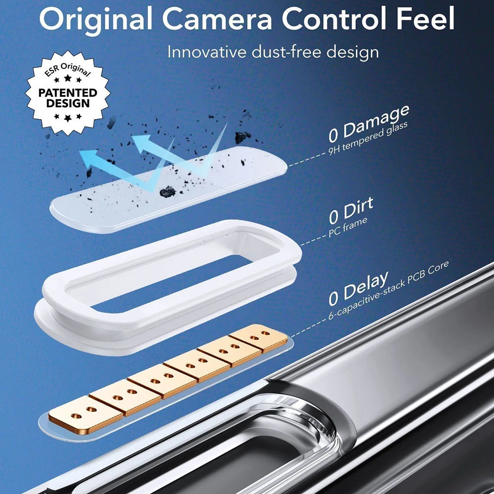 MagSafe-deksel for Apple iPhone 16 Pro Max, ESR, Classic Hybrid Slide, Gjennomsiktig
