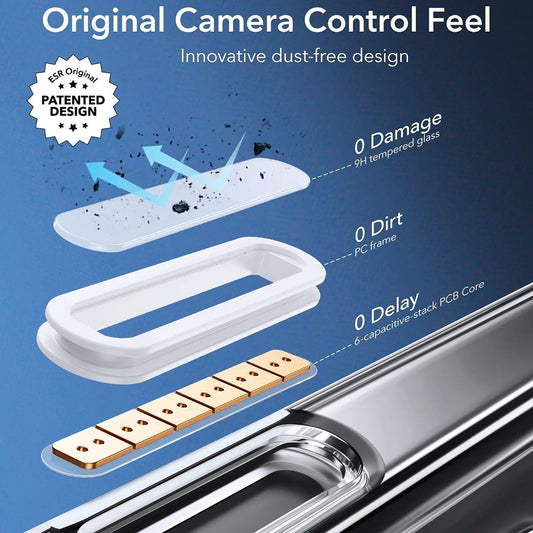 MagSafe-deksel for Apple iPhone 16 Pro Max, ESR, Classic Hybrid Slide, Gjennomsiktig