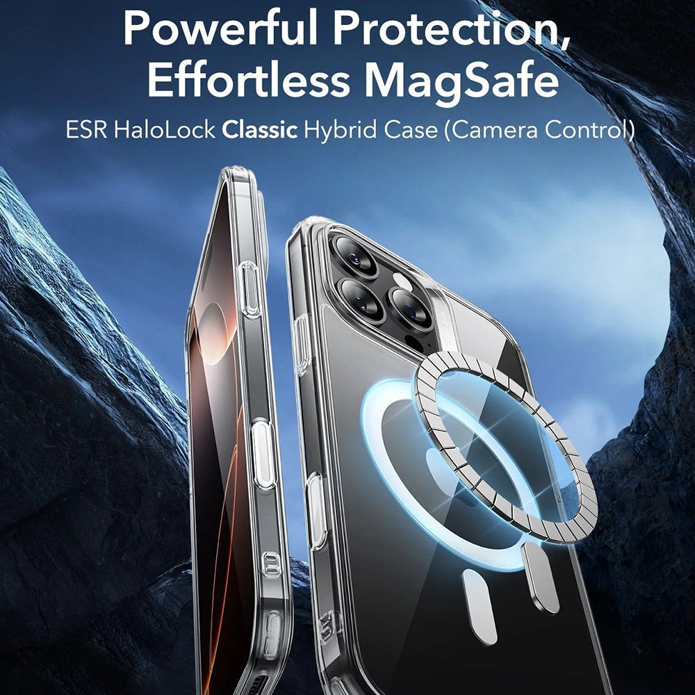 MagSafe-deksel for Apple iPhone 16 Pro Max, ESR, Classic Hybrid Slide, Gjennomsiktig