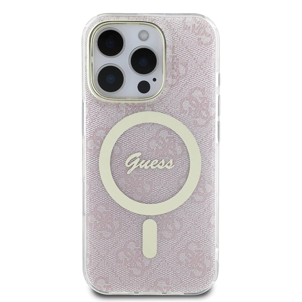 MagSafe-deksel for Apple iPhone 16 Pro Max, Guess, IML 4G, Rosa