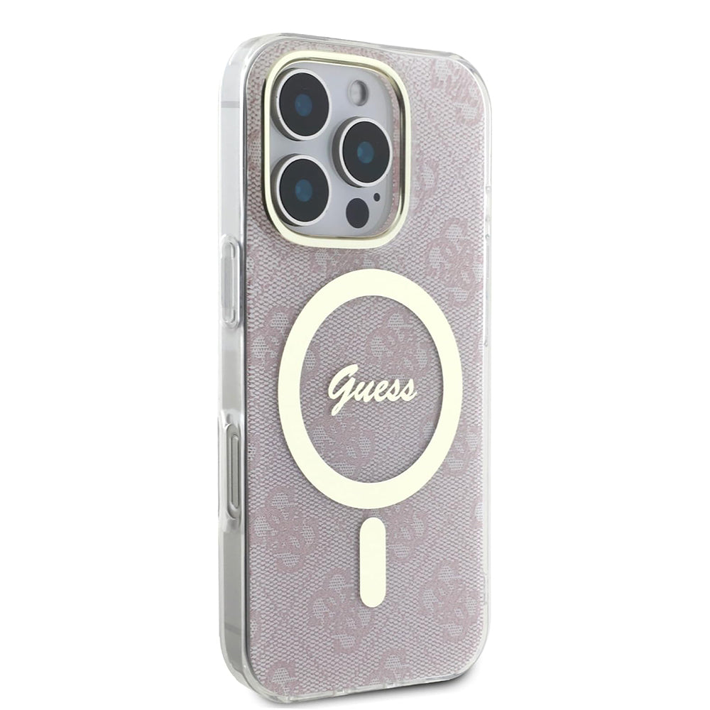 MagSafe-deksel for Apple iPhone 16 Pro Max, Guess, IML 4G, Rosa
