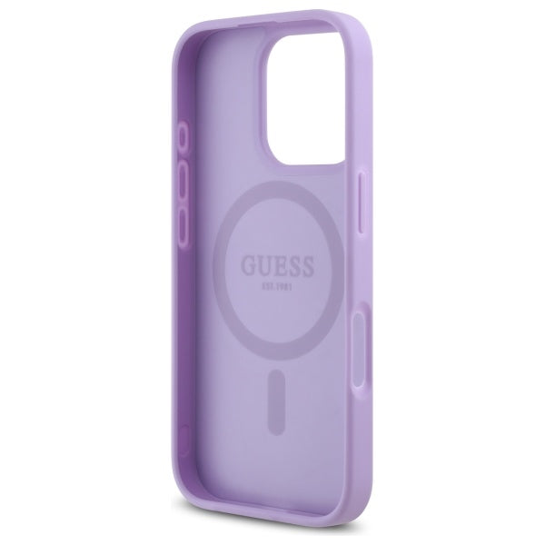 MagSafe-deksel for Apple iPhone 16 Pro Max, Guess, Saffiano, Lilla