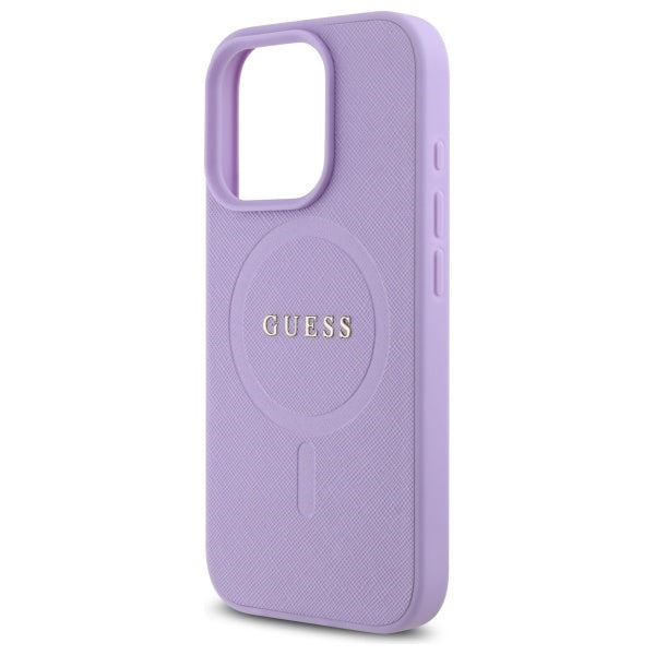 MagSafe-deksel for Apple iPhone 16 Pro Max, Guess, Saffiano, Lilla