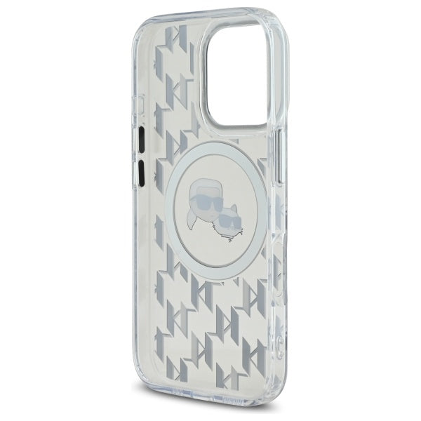MagSafe-deksel for Apple iPhone 16 Pro Max, Karl Lagerfeld, IML Monogram Karl & Choupette's Heads, Gjennomsiktig