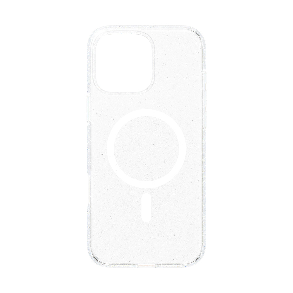 MagSafe-deksel for Apple iPhone 16 Pro Max, PanzerGlass, Care Urban Combat Star Lit, Transparent Hvit