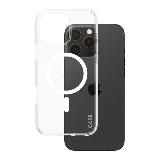 MagSafe-deksel for Apple iPhone 16 Pro Max, PanzerGlass, Care Urban Combat, Transparent Hvit