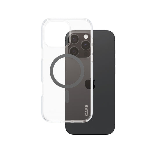 MagSafe-deksel for Apple iPhone 16 Pro Max, PanzerGlass, Care Urban Combat, Svart Transparent