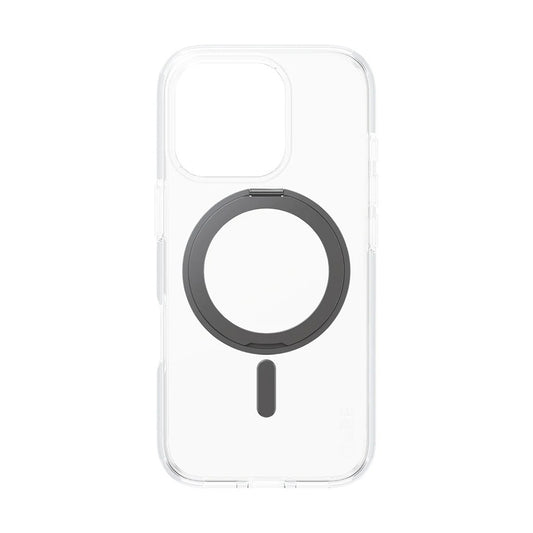 MagSafe-deksel for Apple iPhone 16 Pro, PanzerGlass, Care Feature Kickstand, Svart Transparent