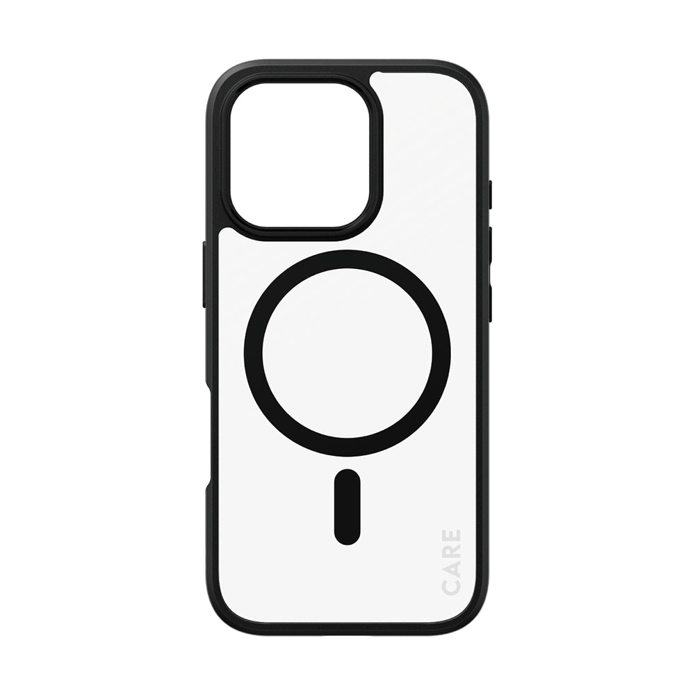 MagSafe-deksel for Apple iPhone 16 Pro, PanzerGlass, Urban Combat Care, Svart Gjennomsiktig