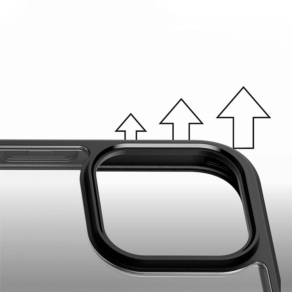 MagSafe-deksel for Apple iPhone 16 Pro, PanzerGlass, Frame, Svart Transparent
