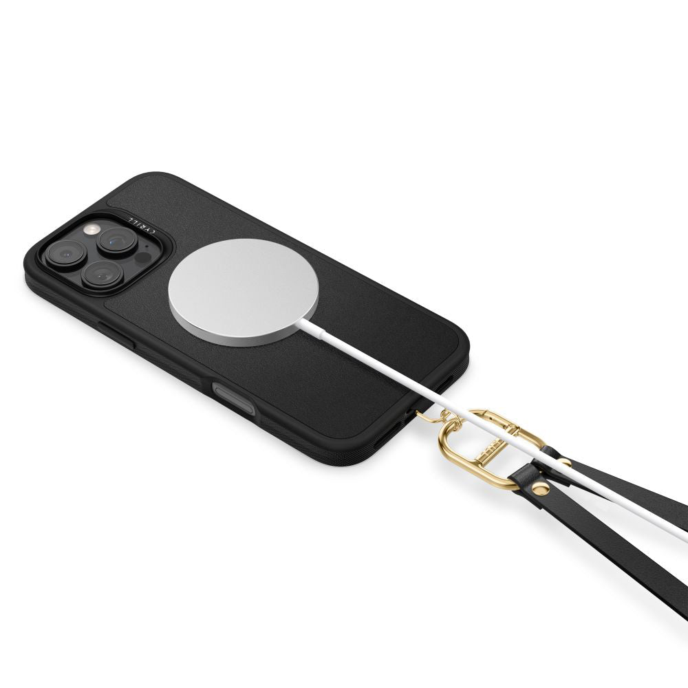 MagSafe-deksel for Apple iPhone 16 Pro, Spigen, Cyrill Kajuk Classic Charm, Svart