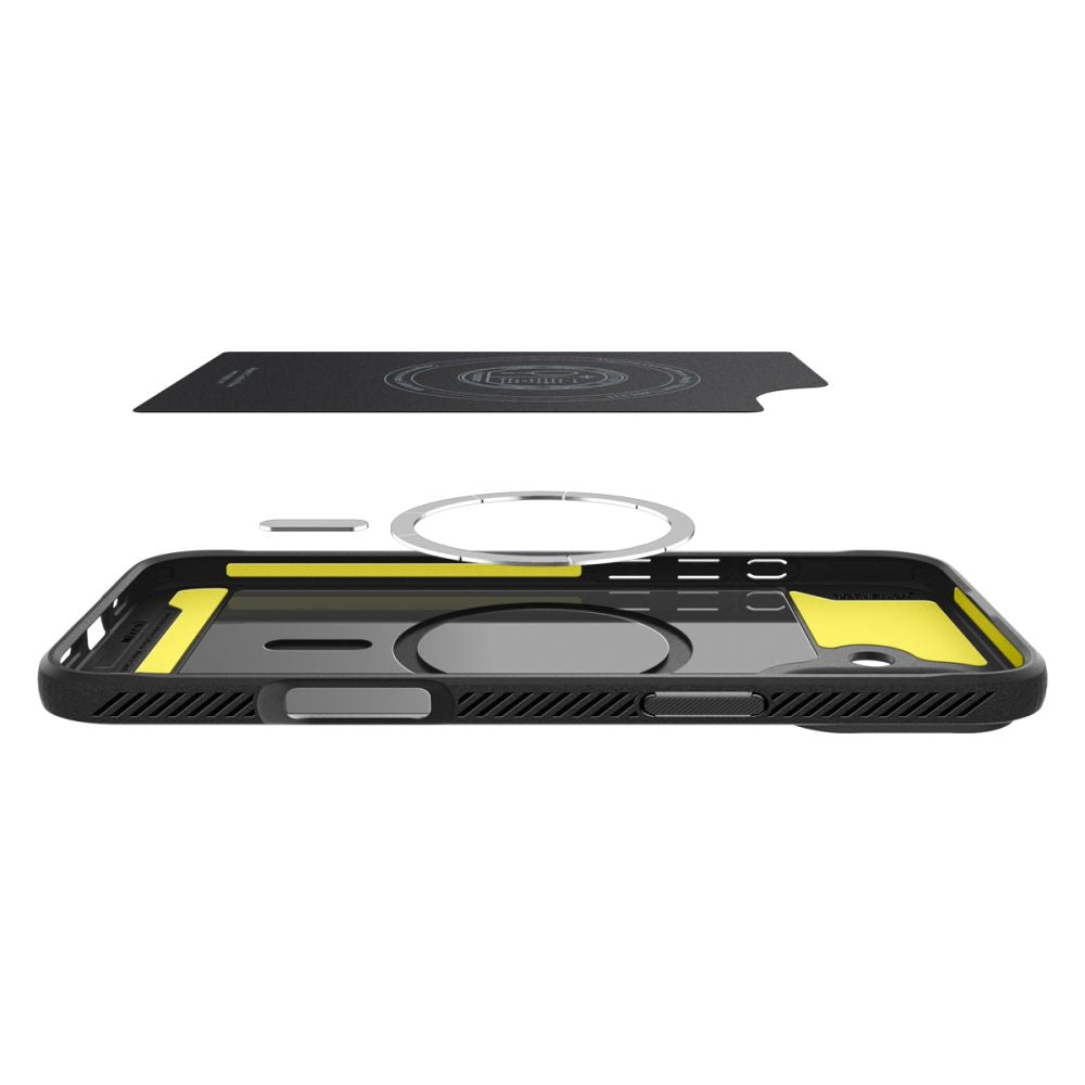 MagSafe-deksel for Apple iPhone 16, Spigen, Rugged Armor, Matt Svart
