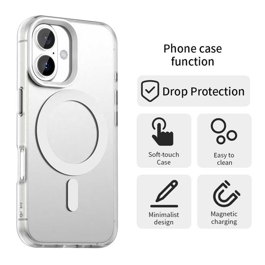 MagSafe-deksel for Apple iPhone 16, Techsuit, CandyCase, hvit