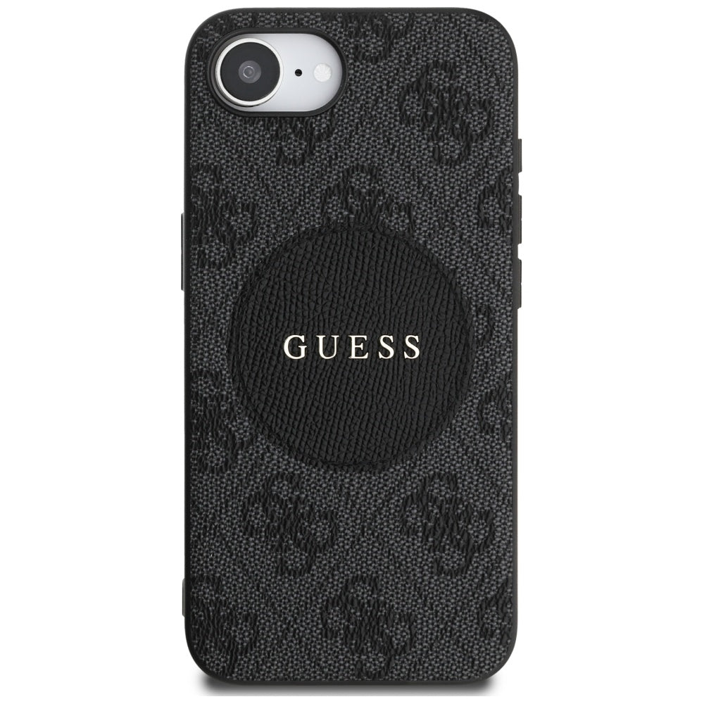 MagSafe deksel for Apple iPhone 17e / 16e, Guess, 4G Circle Classic Logo, Svart