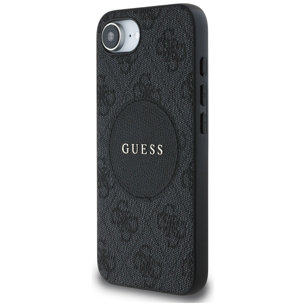 MagSafe deksel for Apple iPhone 17e / 16e, Guess, 4G Circle Classic Logo, Svart