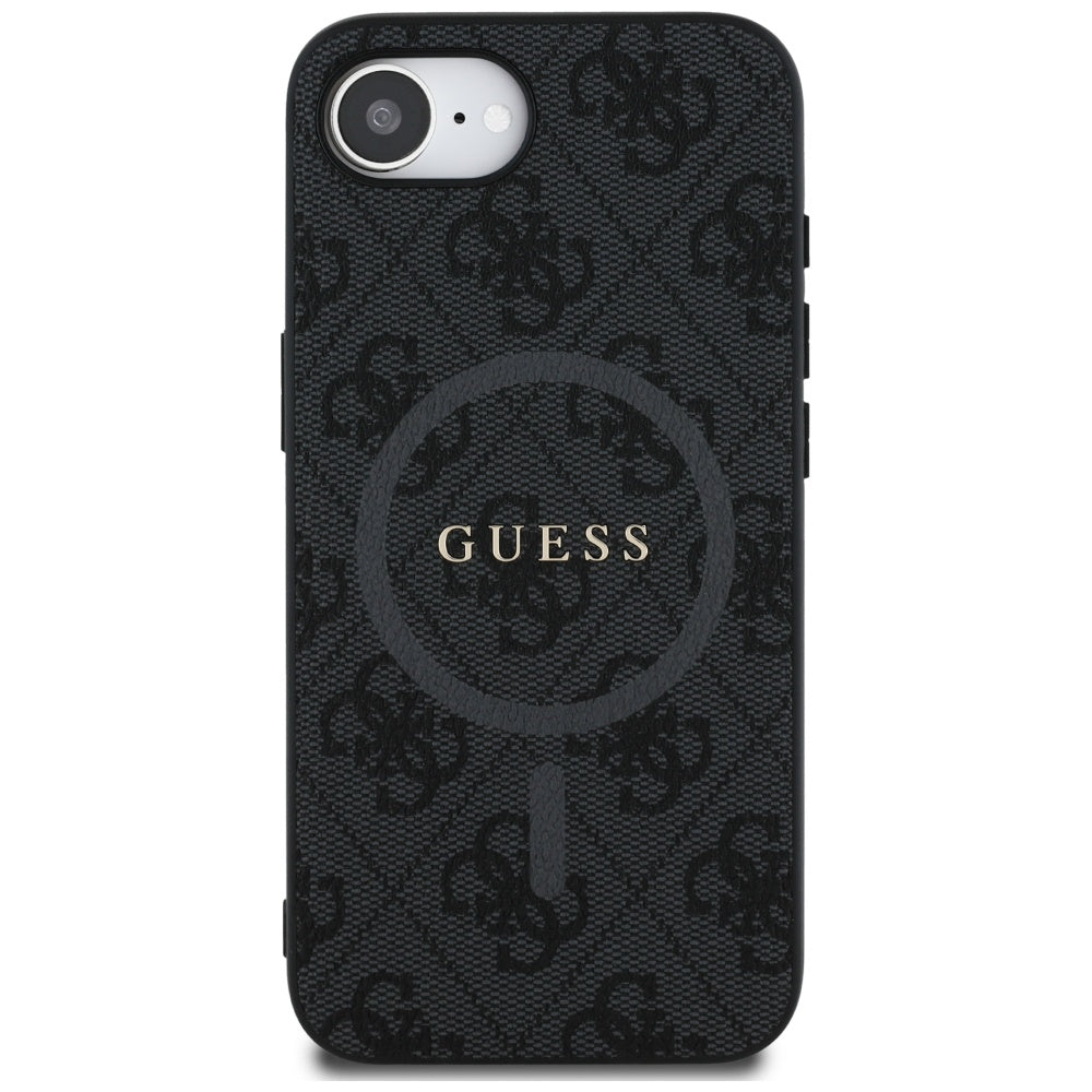 MagSafe deksel for Apple iPhone 17e / 16e, Guess, 4G Ring Classic Logo, Svart