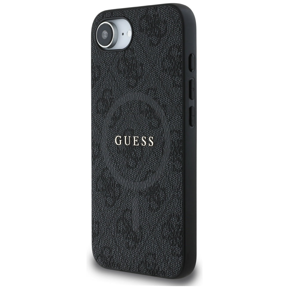 MagSafe deksel for Apple iPhone 17e / 16e, Guess, 4G Ring Classic Logo, Svart