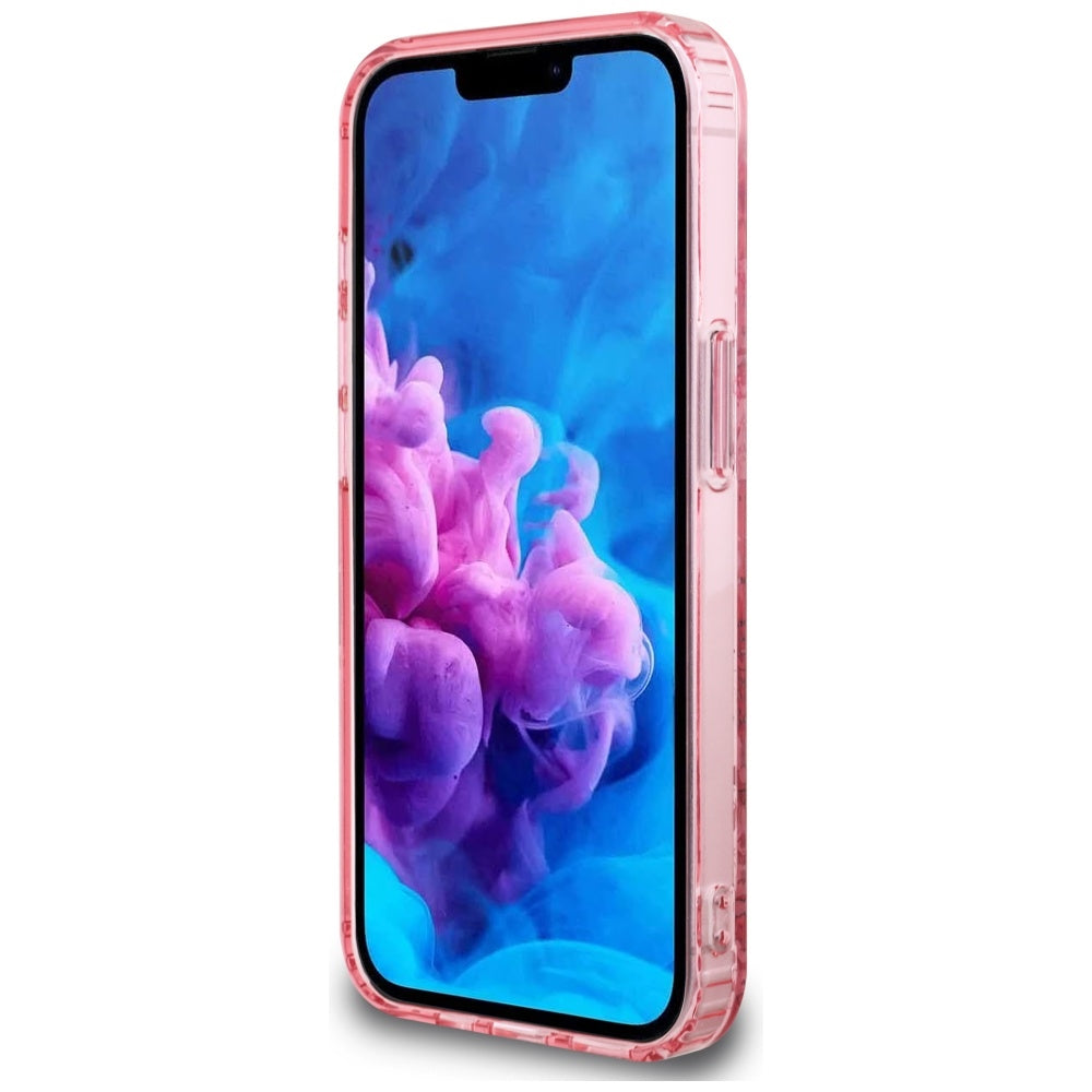 MagSafe-deksel for Apple iPhone 17e / 16e, Guess, IML Flowers, Rosa