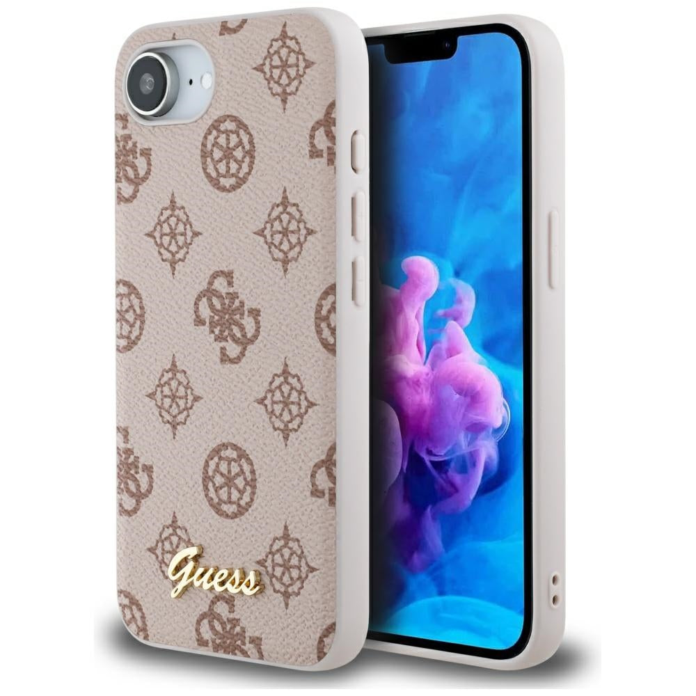MagSafe-deksel for Apple iPhone 17e / 16e, Guess, Peony Script, Brun