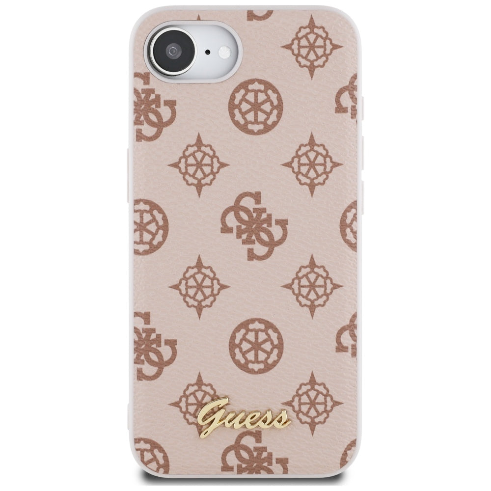 MagSafe-deksel for Apple iPhone 17e / 16e, Guess, Peony Script, Brun