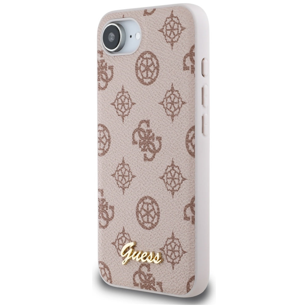 MagSafe-deksel for Apple iPhone 17e / 16e, Guess, Peony Script, Brun