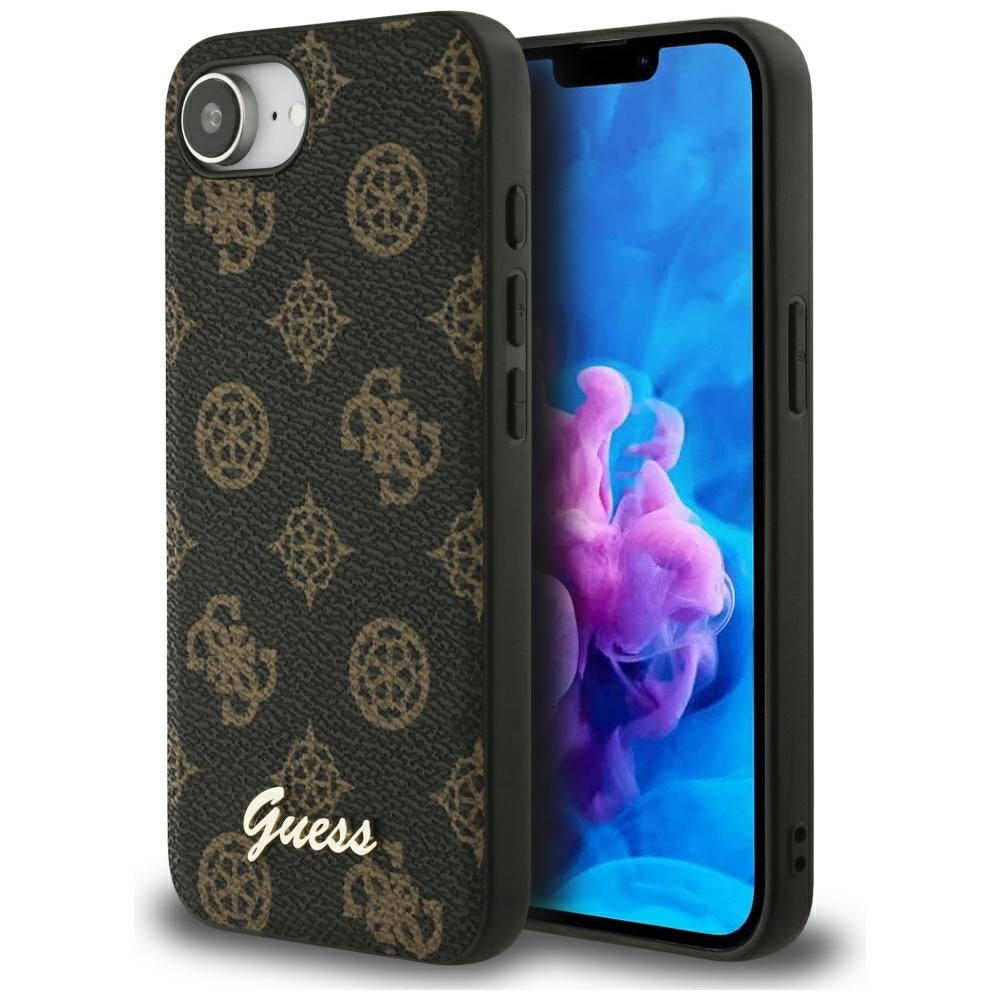 MagSafe-deksel for Apple iPhone 17e / 16e, Guess, Peony Script, Svart