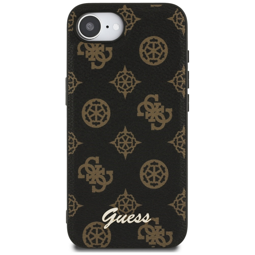 MagSafe-deksel for Apple iPhone 17e / 16e, Guess, Peony Script, Svart