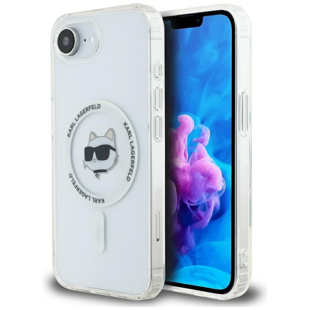 MagSafe-deksel for Apple iPhone 17e / 16e, Karl Lagerfeld, IML Choupette's Head, Hvit