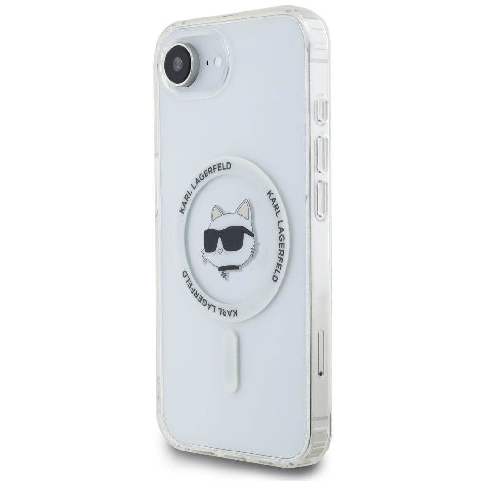 MagSafe-deksel for Apple iPhone 17e / 16e, Karl Lagerfeld, IML Choupette's Head, Hvit