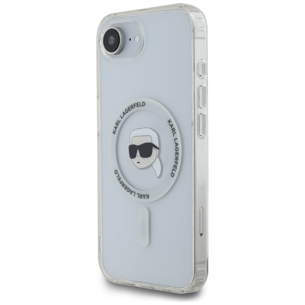 MagSafe-deksel for Apple iPhone 17e / 16e, Karl Lagerfeld, IML Karl's Head, Hvit