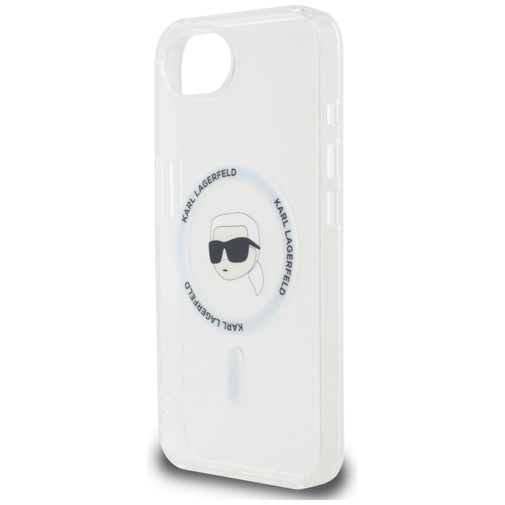 MagSafe-deksel for Apple iPhone 17e / 16e, Karl Lagerfeld, IML Karl's Head, Hvit