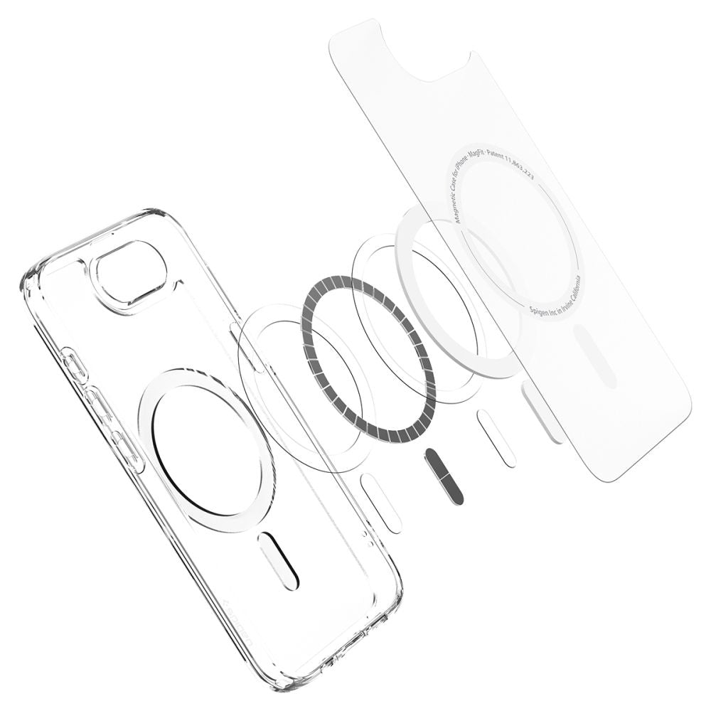 MagSafe-deksel for Apple iPhone 17e / 16e, Spigen, Ultra Hybrid, Satinert Hvit