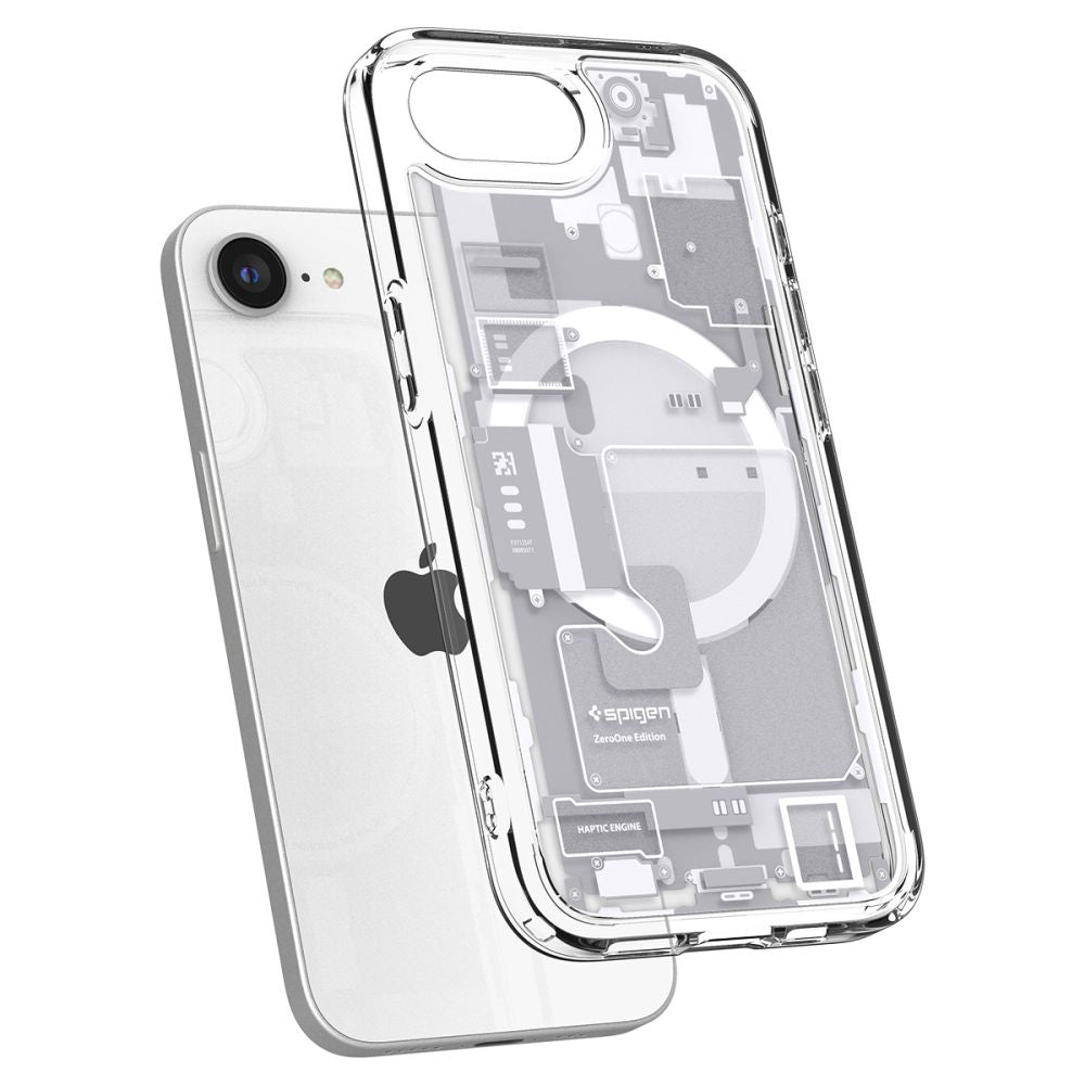 MagSafe-deksel for Apple iPhone 17e / 16e, Spigen, Ultra Hybrid Zero One, Hvit