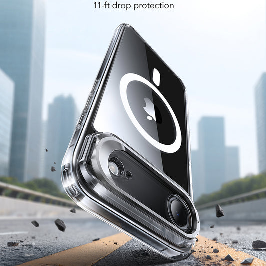MagSafe-deksel for Apple iPhone 17 Air, ESR, Classic Hybrid Kickstand, Gjennomsiktig