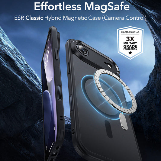 MagSafe-deksel for Apple iPhone 17 Air, ESR, Classic Hybrid, Satin Sort