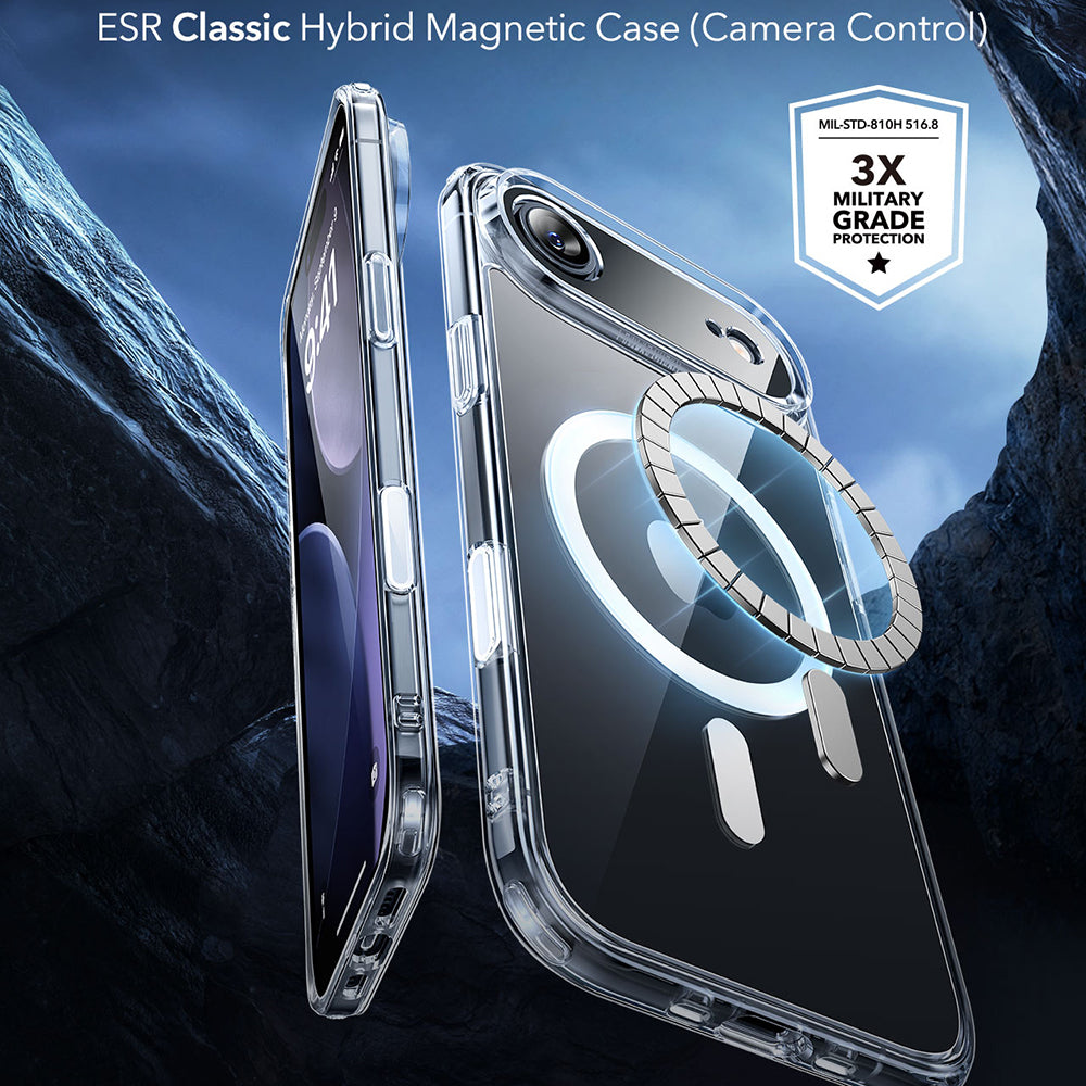 MagSafe-deksel for Apple iPhone 17 Air, ESR, Classic Hybrid, Gjennomsiktig