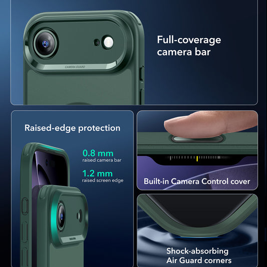 MagSafe-deksel for Apple iPhone 17 Air, ESR, Classic Hybrid, Satengrønn