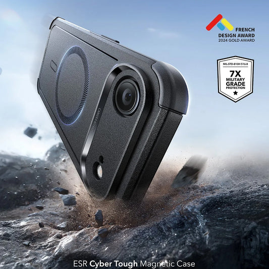 MagSafe-deksel for Apple iPhone 17 Air, ESR, Cyber, Svart