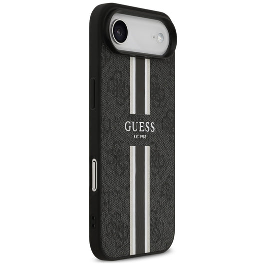 MagSafe-deksel for Apple iPhone 17 Air, Guess, 4G Printed Stripes, Svart