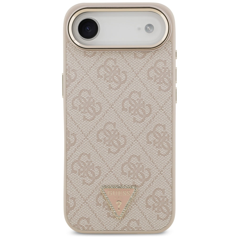 MagSafe-deksel for Apple iPhone 17 Air, Guess, 4G Triangle Logo, Gullrosa