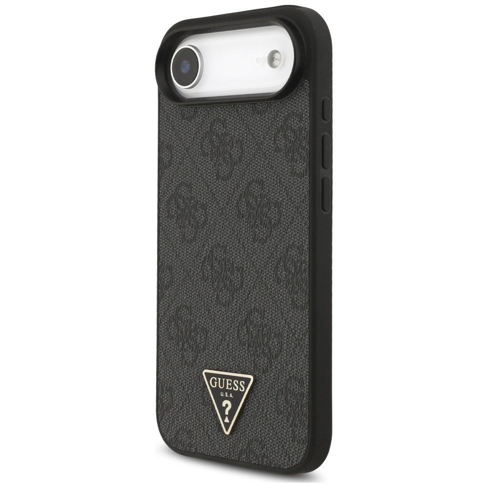 MagSafe-deksel for Apple iPhone 17 Air, Guess, 4G Triangle Logo med snorrem, Svart