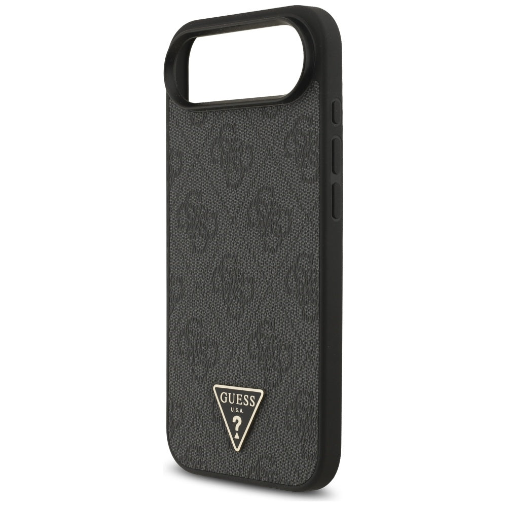 MagSafe-deksel for Apple iPhone 17 Air, Guess, 4G Triangle Logo med snorrem, Svart