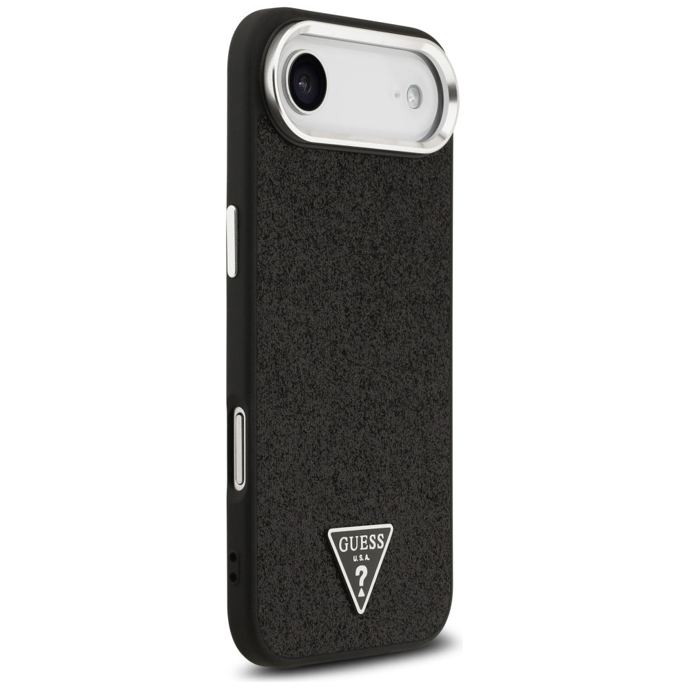 MagSafe-deksel for Apple iPhone 17 Air, Guess, Glitter Triangle Logo, Svart