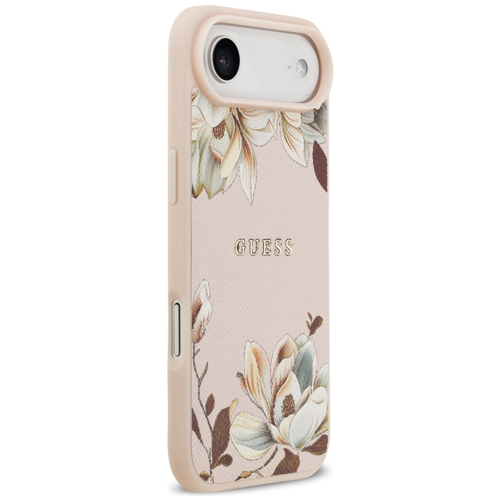 MagSafe-deksel for Apple iPhone 17 Air, Guess, Grained Flowers, Rosa