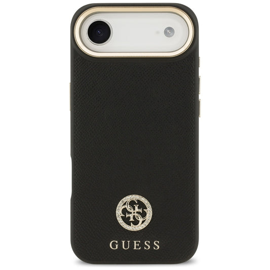MagSafe-deksel for Apple iPhone 17 Air, Guess, Grained Strass Logo, Svart