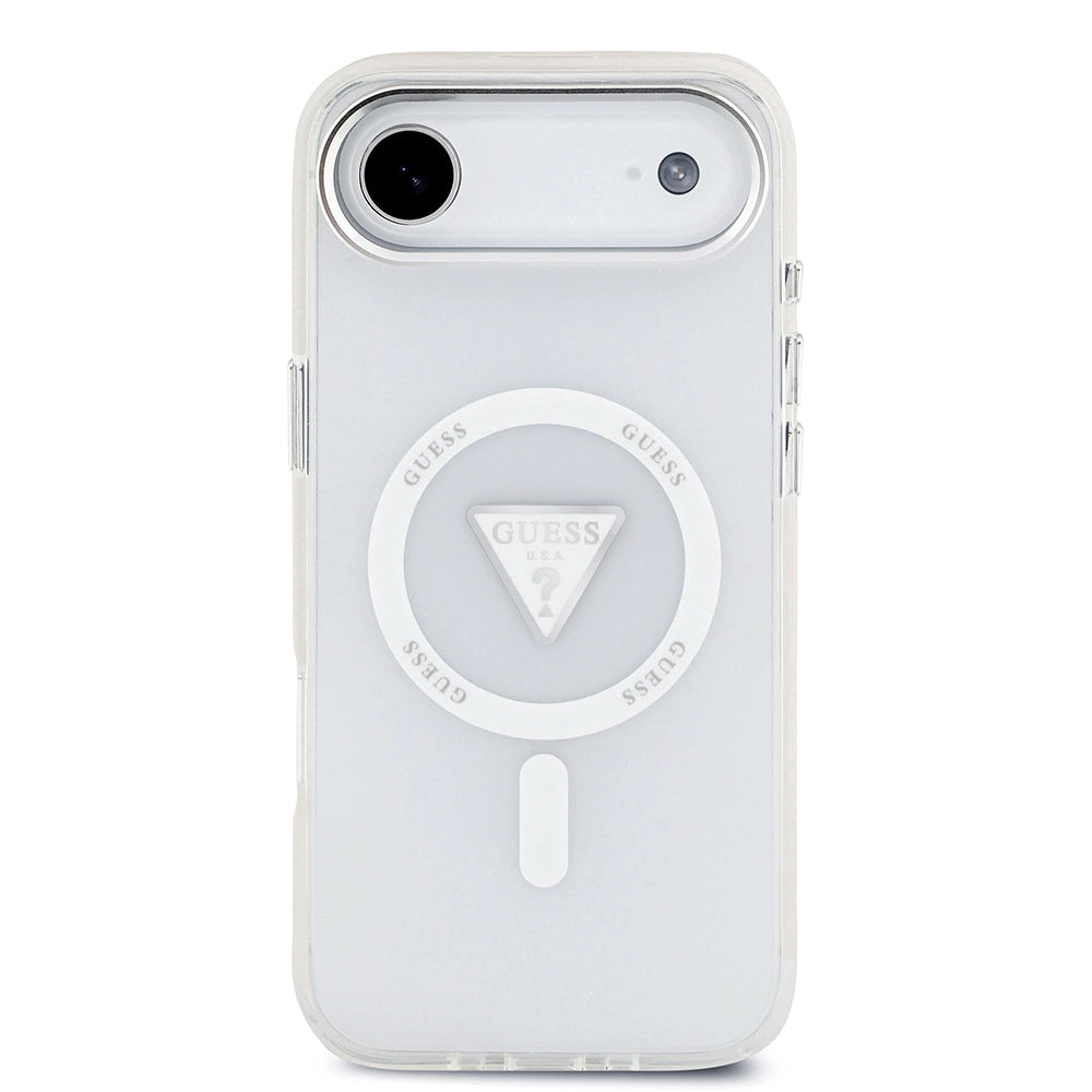 MagSafe-deksel for Apple iPhone 17 Air, Guess, IML Gradient Triangle Logo, Gjennomsiktig