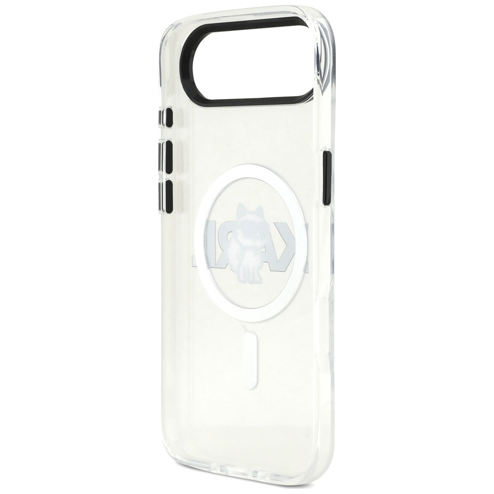 MagSafe-deksel for Apple iPhone 17 Air, Karl Lagerfeld, IML Sketch Logo Choupette, Gjennomsiktig