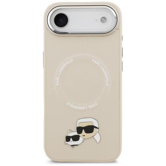 MagSafe-deksel for Apple iPhone 17 Air, Karl Lagerfeld, Karl & Choupette Pins, Beige
