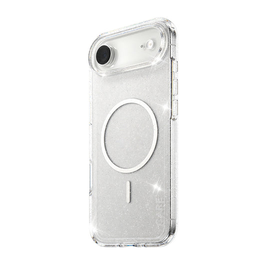 MagSafe-deksel for Apple iPhone 17 Air, PanzerGlass, Care Urban Explorer Star Lit, Transparent Hvit